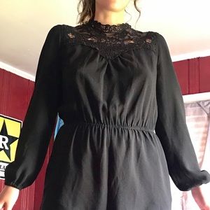 Black Xhilaration Romper